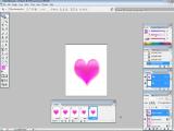 Adobe Photoshop: animuota plakanti širdis 