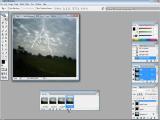 Adobe Photoshop: animuotas žaibo efektas