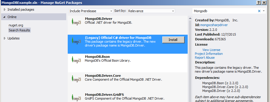 Nuget Package panaudojimas