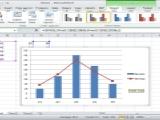 Ms Excel 2010. Kaip sukurti stulpelinį - linijinį (bar-line) grafiką?