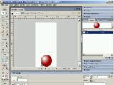 Judantis GIF (kamuoliukas) naudojant Macromedia Fireworks 8