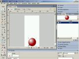 Judantis GIF (kamuoliukas) naudojant Macromedia Fireworks 8
