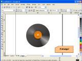CorelDraw. Viniline plokštelė