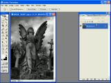 Adobe Photoshop. black white