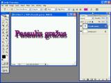 Adobe Photoshop. Tekstas su šešėliu