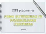 CSS pamoka 1: CSS sintaksė ir paveiksliuko įkėlimas