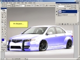 Adobe Photoshop. Automobilio spalvos keitimas
