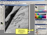 Adobe Photoshop. Kaip pakeisti uolos reljefą (piešinio įterpimas į uolą)?