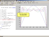 MatLab. Sinusoidė. Kaip įterpti virpesius, įvarios sinusoidės variacijos