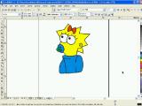 CorelDraw 12. Simpsonai - Megė: užbaigimas