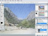 Lietaus efekto suteikimas su programa Adobe Photoshop