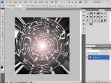 Adobe photoshop: šviesos tunelio gale abstrakcijos kūrimas