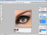 Adobe Photoshop: mirksinčios akies animacija