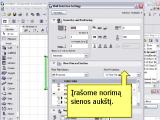 Graphisoft Archicad 10: Sienos fizinių matmenų keitimas