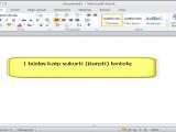 MS Word 2010: lentelės įterpimas