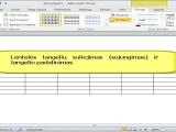 MS Word 2010 lentelės langelių sujungimas ir padalinimas