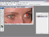 Adobe Photoshop. "Raudonu akiu" panaikinimas