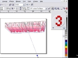 CorelDraw. 3D tekstas