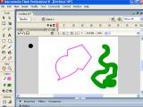 Macromedia Flash. Kaip nupiešti kontūrus su Ink Bottle Tool