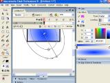 Macromedia Flash. Spalvų perėjimas su Gradient Transform Tool