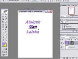 Adobe Photoshop. Grafikos ir teksto persipynimas