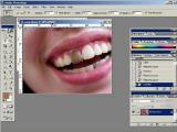Adobe Photoshop. Dantų korekcija