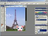 Adobe Photoshop. Paršelis Paryžiuje :) (Objekto perkėlimas į kitą vietą)
