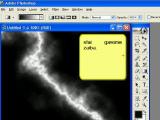 Adobe Photoshop. žaibo kūrimas