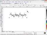 Corel Draw. Teksto mazgai