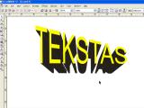 Corel Draw. Turines raides